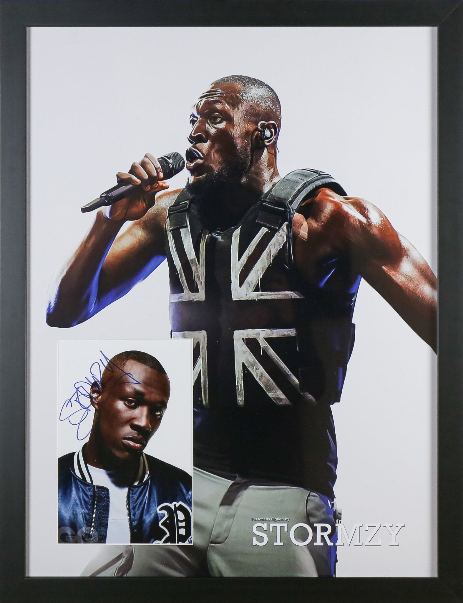 Stormzy Signed 12x8 Photograph Framed Display - Memorabilia Framers Shop